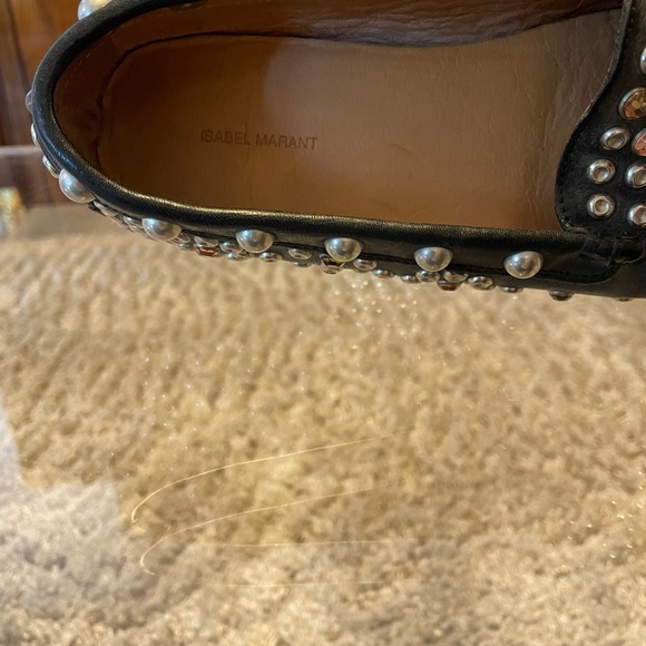 Isabel Marant Black Leather Studded / Jeweled Moccasin  sz6 - Picture 8 of 8